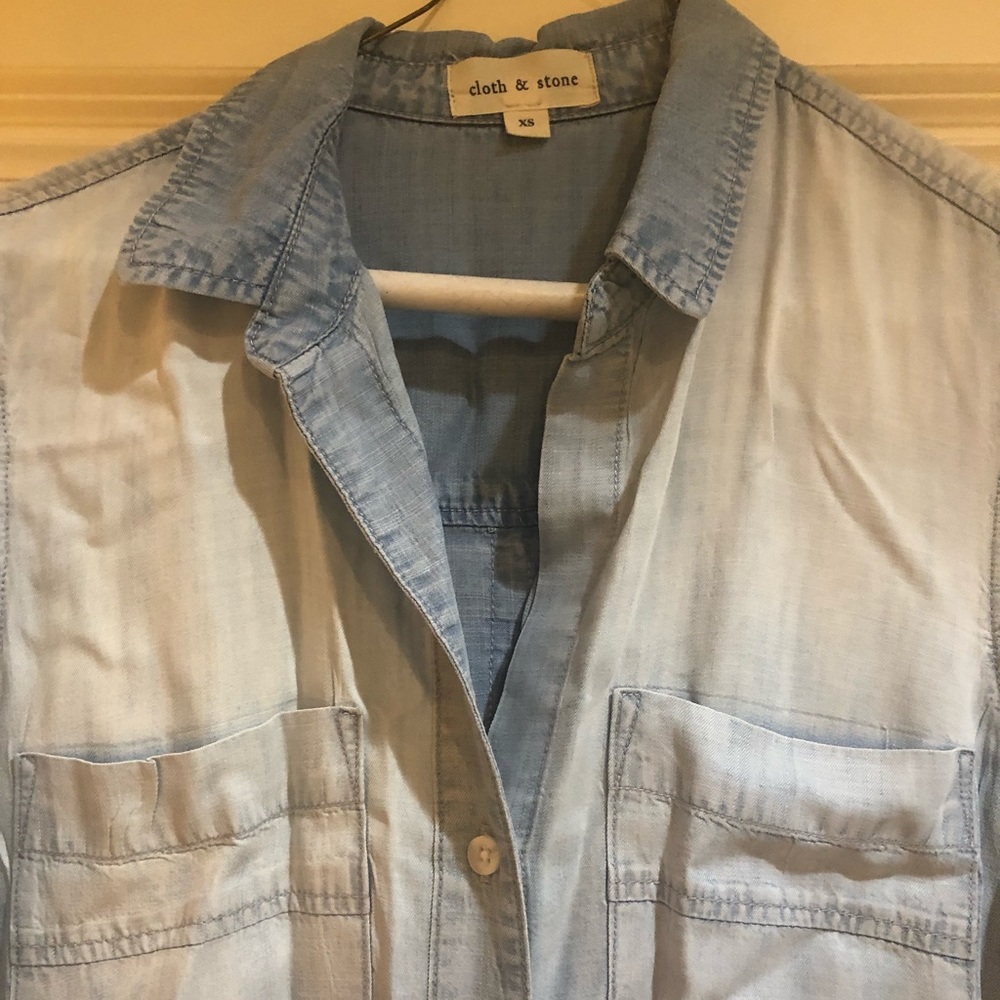Cloth & Stone Chambray Dress xs Anthropologie - Picture 1 of 4